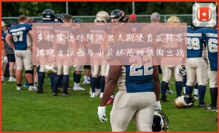 多特蒙德对阵沃尔夫斯堡首发阵容揭晓吉拉西与小贝林厄姆领衔出战
